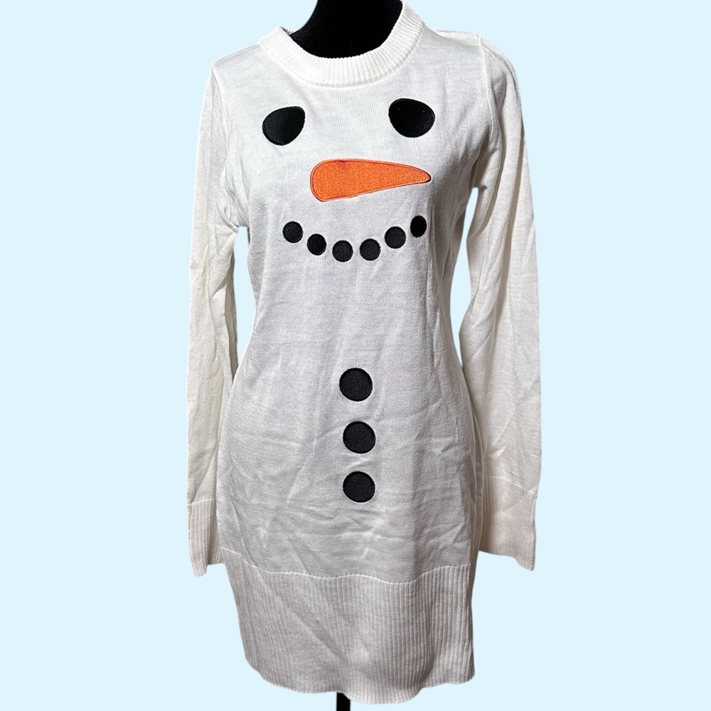 Tipsy Elves | Women’s Snowman Sweater Dress | Size M